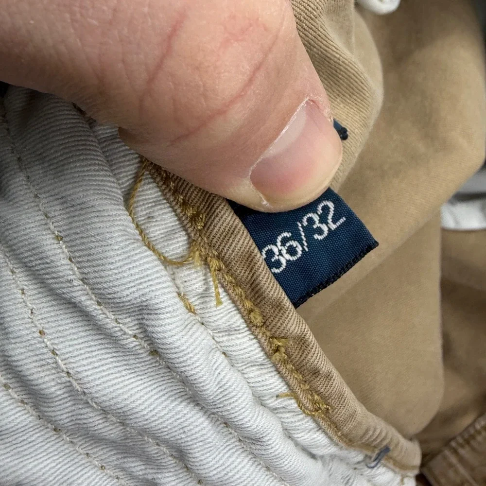 Polo Ralph Lauren Mens Khaki Chino Pants Size 36x32 Straight‎ Fit Casual